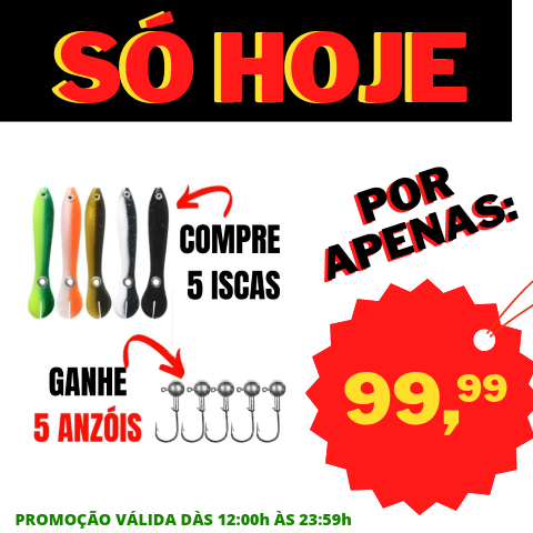 ISCA ARTIFICIAL REALISTA PESQUE MAIS - KITS PROMOCIONAIS