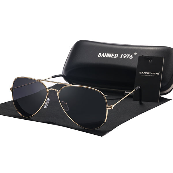 Óculos UltraVision 3.0 BN Aviador Polarizado Estilo Top Gun