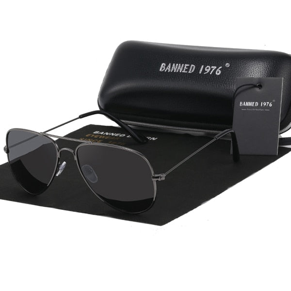 Óculos UltraVision 3.0 BN Aviador Polarizado Estilo Top Gun