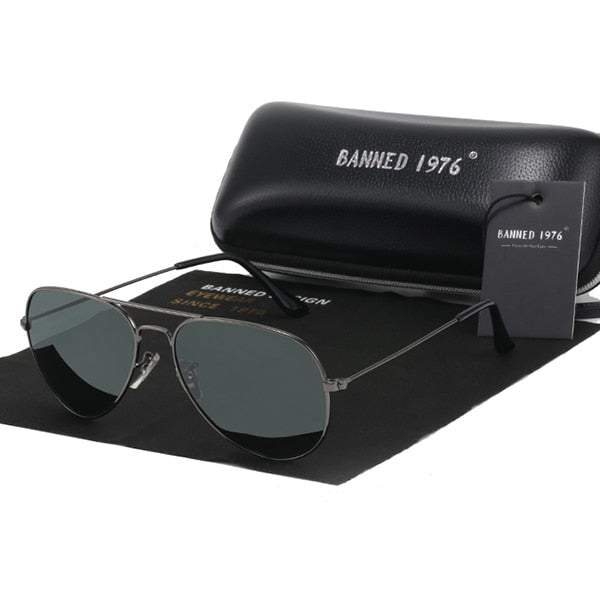 Óculos UltraVision 3.0 BN Aviador Polarizado Estilo Top Gun