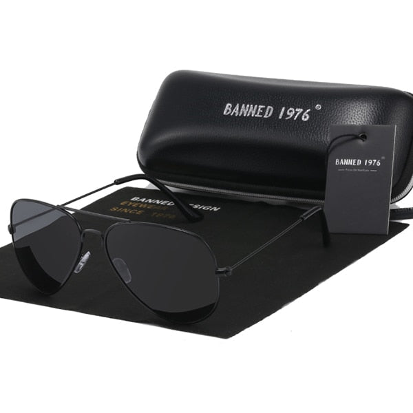 Óculos UltraVision 3.0 BN Aviador Polarizado Estilo Top Gun