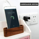 Carregador com Câmera Portátil Wi-fi 1080p HD