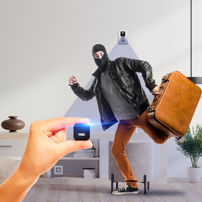 Carregador com Câmera Portátil Wi-fi 1080p HD